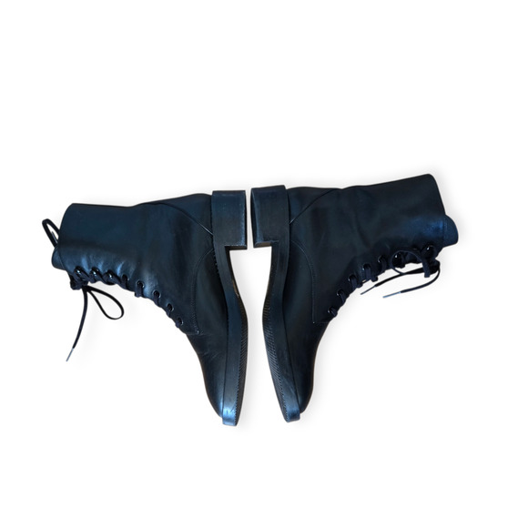 Stuart Weitzman Black Crystal Sondra Shine Smooth Calf Leather Bootie Size 7.5 - Picture 5 of 12